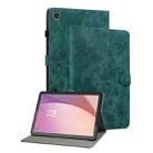 For Lenovo Tab M8 4th Gen TB-300FU Tiger Pattern Flip Leather Tablet Case(Dark Green) - 1