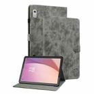 For Lenovo Tab M9 Tiger Pattern Flip Leather Tablet Case(Grey) - 1