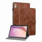 For Lenovo Tab M9 Tiger Pattern Flip Leather Tablet Case(Brown) - 1