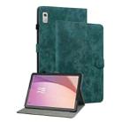 For Lenovo Tab M9 Tiger Pattern Flip Leather Tablet Case(Dark Green) - 1