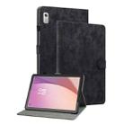 For Lenovo Tab M9 Tiger Pattern Flip Leather Tablet Case(Black) - 1