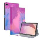 For Lenovo Tab M8 4th Gen TB-300FU Watercolor Pattern Flip Leather Tablet Case(Purple Red) - 1