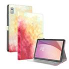 For Lenovo Tab M9 Watercolor Pattern Flip Leather Tablet Case(Spring Cherry) - 1