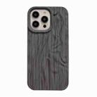 For iPhone 14 Plus Pleated Wood Grain TPU Phone Case(Grey) - 1