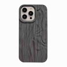 For iPhone 14 Pro Pleated Wood Grain TPU Phone Case(Grey) - 1