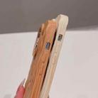 For iPhone 13 Pleated Wood Grain TPU Phone Case(Light Brown) - 5