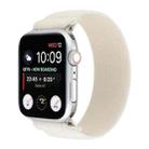 Elastic Nylon Braid Watch Band For Apple Watch Ultra 49mm / Series 8&7 45mm / SE 2&6&SE&5&4 44mm / 3&2&1 42mm(White) - 1