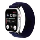 Elastic Nylon Braid Watch Band For Apple Watch Ultra 49mm / Series 8&7 45mm / SE 2&6&SE&5&4 44mm / 3&2&1 42mm(Royal Blue) - 1
