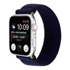 Elastic Nylon Braid Watch Band For Apple Watch Ultra 49mm&Watch Ultra 2 49mm / Series 9&8&7 45mm / SE 3&SE 2&6&SE&5&4 44mm / 3&2&1 42mm(Royal Blue) - 1