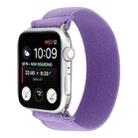 Elastic Nylon Braid Watch Band For Apple Watch Ultra 49mm / Series 8&7 45mm / SE 2&6&SE&5&4 44mm / 3&2&1 42mm(Purple) - 1