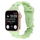 Butterfly Hollow Silicone Watch Band For Apple Watch Ultra 49mm / Series 8&7 45mm / SE 2&6&SE&5&4 44mm / 3&2&1 42mm(Mint Green) - 1