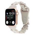 Butterfly Hollow Silicone Watch Band For Apple Watch Ultra 49mm&Watch Ultra 2 49mm / Series 9&8&7 45mm / SE 3&SE 2&6&SE&5&4 44mm / 3&2&1 42mm(Apricot) - 1