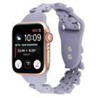 Butterfly Hollow Silicone Watch Band For Apple Watch Ultra 49mm&Watch Ultra 2 49mm / Series 9&8&7 45mm / SE 3&SE 2&6&SE&5&4 44mm / 3&2&1 42mm(Lavender) - 1