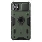 For iPhone 11 NILLKIN Shockproof CamShield Armor Protective Case with Invisible Ring Holder(Green) - 1