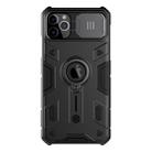 For iPhone 11 Pro Max NILLKIN Shockproof CamShield Armor Protective Case with Invisible Ring Holder(Black) - 1