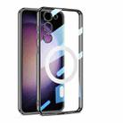 For Samsung Galaxy S23 5G GKK Magsafe Full Coverage TPU Phantom Phone Case(Black) - 1