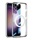 For Samsung Galaxy S23 5G GKK Magsafe Full Coverage TPU Phantom Phone Case(Silver) - 1