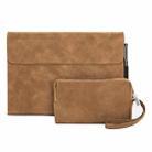 For Microsoft Surface Pro 8 Sheepskin All-Inclusive Shockproof Protective Case with Power Bag(Brown) - 1