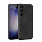 For Samsung Galaxy S23+ 5G GKK Skin-feel Leather Full Coverage Phone Case(Black) - 1