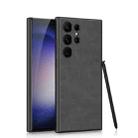 For Samsung Galaxy S23 Ultra 5G GKK Skin-feel Leather Full Coverage Phone Case with Pen(Grey) - 1