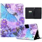 For Amazon Kindle Fire HD 8 2022 / 2020 Coloured Drawing Smart Leather Tablet Case(Peony Butterfly) - 1