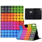 For iPad 10th Gen 10.9 2022 Coloured Drawing Smart Leather Tablet Case(Braided Belt) - 1