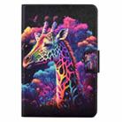 For iPad Air / Air 2 / 9.7 2018 / 9.7 2017 Coloured Drawing Smart Leather Tablet Case(Giraffe) - 2