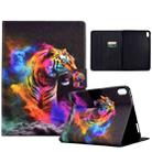 For iPad mini 6 Coloured Drawing Smart Leather Tablet Case(Tiger) - 1