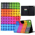 For iPad mini 5/4/3/2/1 Coloured Drawing Smart Leather Tablet Case(Braided Belt) - 1