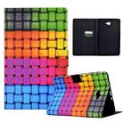 For Samsung Galaxy Tab A 10.1 2016 T580 Coloured Drawing Smart Leather Tablet Case(Braided Belt) - 1