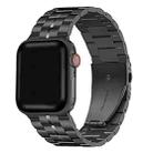 5-bead Stainless Steel Watch Band For Apple Watch Ultra 49mm / Series 8&7 45mm / SE 2&6&SE&5&4 44mm / 3&2&1 42mm(Black) - 1