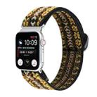 For Apple Watch Ultra 49mm&Watch Ultra 2 49mm / Series 9&8&7 45mm / SE 3&SE 2&6&SE&5&4 44mm / 3&2&1 42mm Buckle Elastic Nylon Watch Band(Light Yellow) - 1