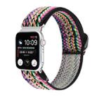 For Apple Watch Ultra 49mm / Series 8&7 45mm / SE 2&6&SE&5&4 44mm / 3&2&1 42mm Buckle Elastic Nylon Watch Band(Pink) - 1