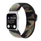 For Apple Watch Series 8&7 41mm / SE 2&6&SE&5&4 40mm / 3&2&1 38mm Buckle Elastic Nylon Watch Band(Grey) - 1