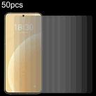 For Meizu 20 50 PCS 0.26mm 9H 2.5D Tempered Glass Film - 1