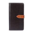 For Wiko Y50 idewei Crocodile Texture Horizontal Flip Leather Case with Holder & Card Slots & Wallet(Dark Brown) - 2