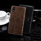 For Wiko Y60 idewei Crocodile Texture Horizontal Flip Leather Case with Holder & Card Slots & Wallet(Dark Brown) - 3