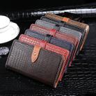 For Wiko Y80 idewei Crocodile Texture Horizontal Flip Leather Case with Holder & Card Slots & Wallet(Coffee) - 8