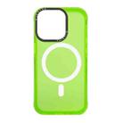 For iPhone 14 Acrylic + TPU MagSafe Protective Phone Case(Green) - 1