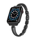 Bracelet Chain Metal Watch Band For Apple Watch Ultra 49mm / Series 8&7 45mm / SE 2&6&SE&5&4 44mm / 3&2&1 42mm(Black) - 1