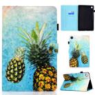 For Huawei MatePad SE Sewing Thread Horizontal Painted Tablet Leather Case(Pineapple) - 1