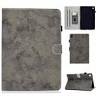 For Huawei MatePad SE Marble Style Cloth Texture PU Tablet Protective Case(Grey) - 1