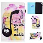 For Huawei MatePad SE Sewing Thread Horizontal Painted Tablet Leather Case(Music Symbol) - 1