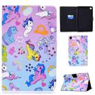 For Huawei MatePad SE Colored Drawing Horizontal Flip Tablet Leather Case(Pony) - 1
