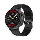 MT30 1.6 inch HD Screen Leather Strap Smart Watch Supports Voice Calls/Blood Oxygen Monitoring(Black) - 1