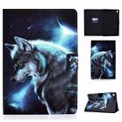 For Huawei MatePad SE Colored Drawing Horizontal Flip Tablet Leather Case(Wolf) - 1