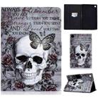 For Huawei MatePad SE Colored Drawing Horizontal Flip Tablet Leather Case(Skull) - 1