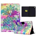 For Huawei MatePad SE Colored Drawing Horizontal Flip Tablet Leather Case(Colored Pineapple) - 1