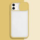 For iPhone 11 Pro Sliding Camera Cover Design TPU Protective Case(Yellow) - 1