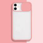 For iPhone 11 Pro Max Sliding Camera Cover Design TPU Protective Case(Pink) - 1